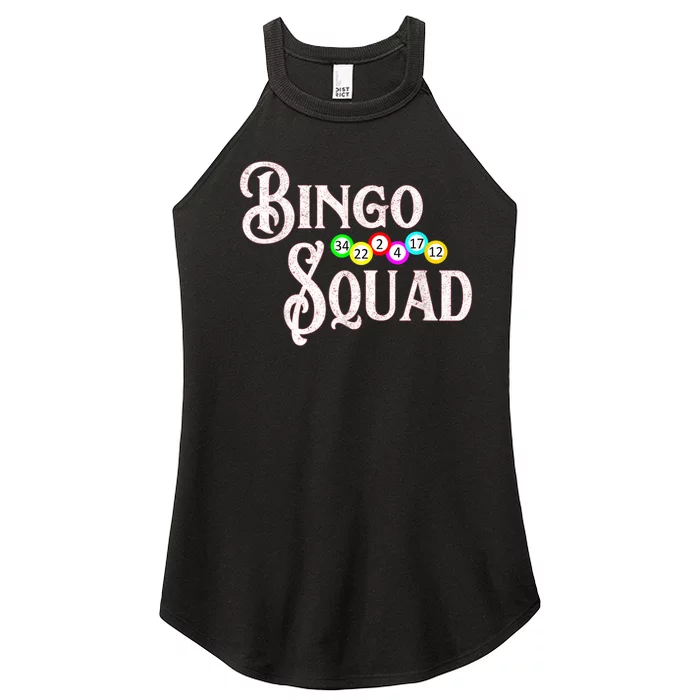 Bingo Squad Funny Bingo Lover Women’s Perfect Tri Rocker Tank