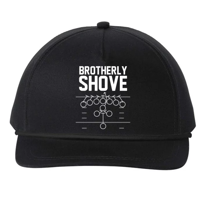 Brotherly Shove Football Fan Snapback Five-Panel Rope Hat