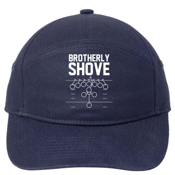 Brotherly Shove Football Fan 7-Panel Snapback Hat