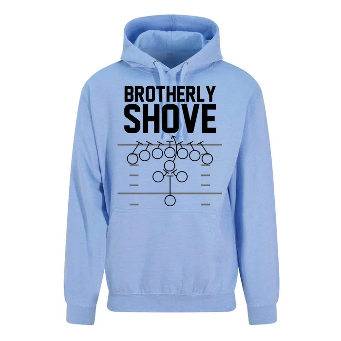 Brotherly Shove Football Fan Unisex Surf Hoodie