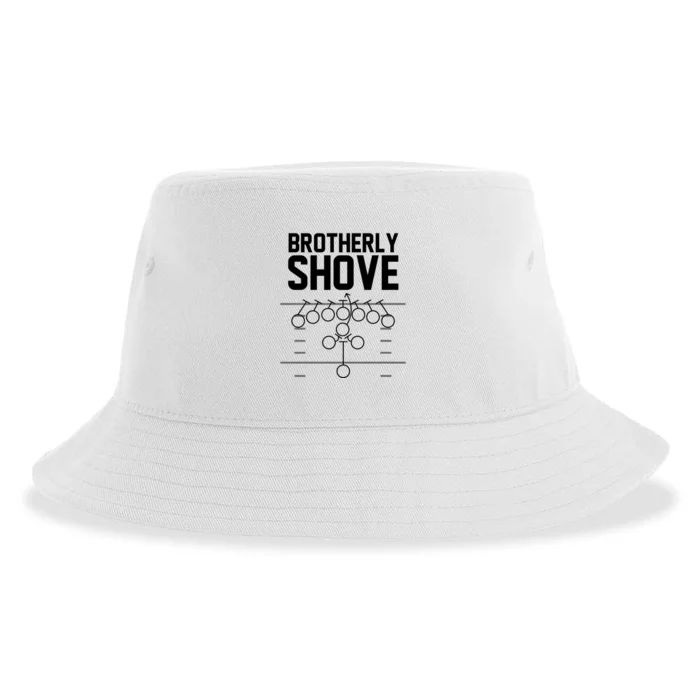 Brotherly Shove Football Fan Sustainable Bucket Hat