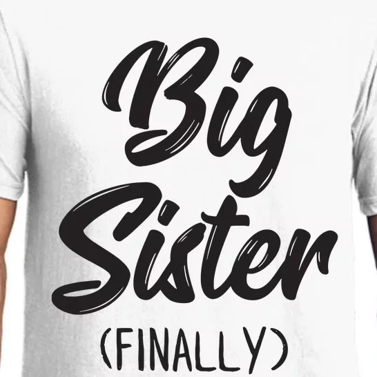 Big Sister Finally Shirts Girls Kids Big Sister Pajama Set