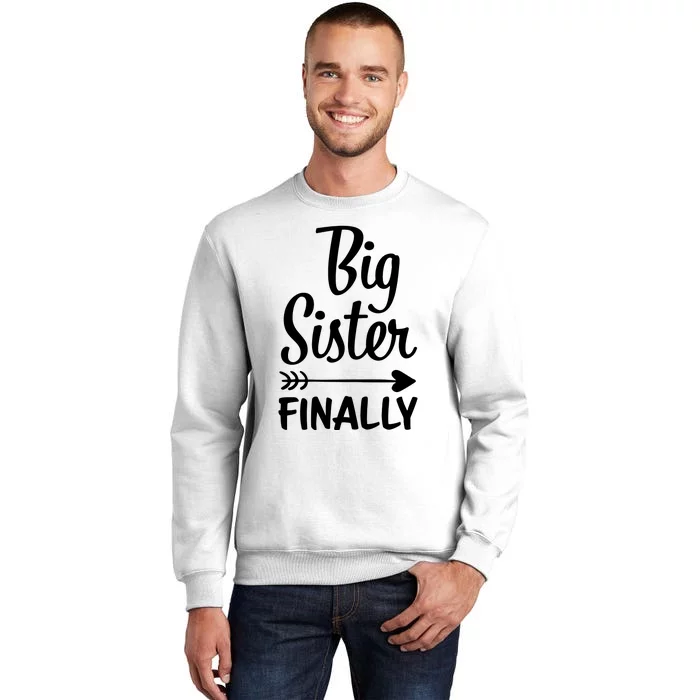 Big Sister Finally Kids Big Sister Sweatshirt