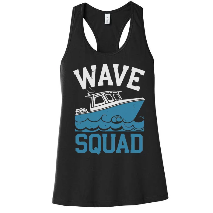 Boatman Squad Ferry Waterway Navigation Boatman Women's Racerback Tank