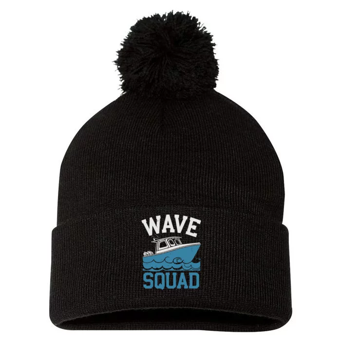 Boatman Squad Ferry Waterway Navigation Boatman Pom Pom 12in Knit Beanie