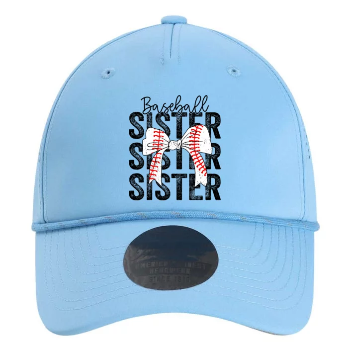 Baseball Sister Funny Baseball Life Softball Life Girl Women Performance The Dyno Cap