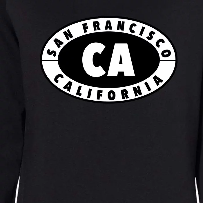 Badge San Francisco California Womens California Wash Sweatshirt