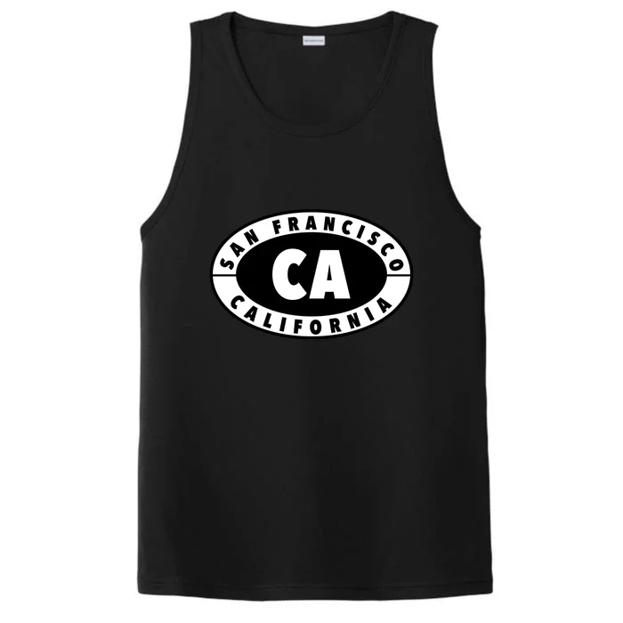 Badge San Francisco California Performance Tank