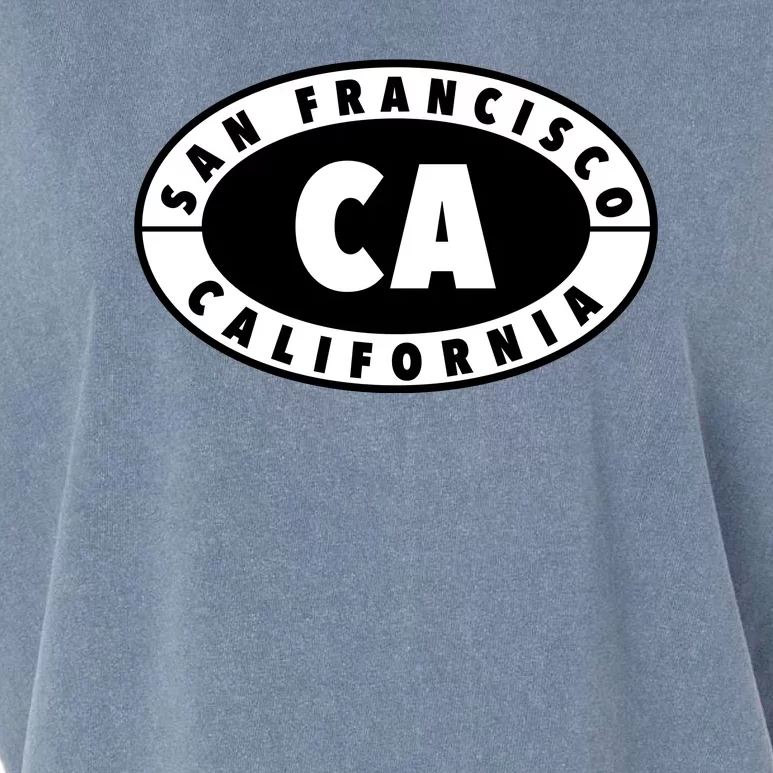 Badge San Francisco California Garment-Dyed Women's Muscle Tee