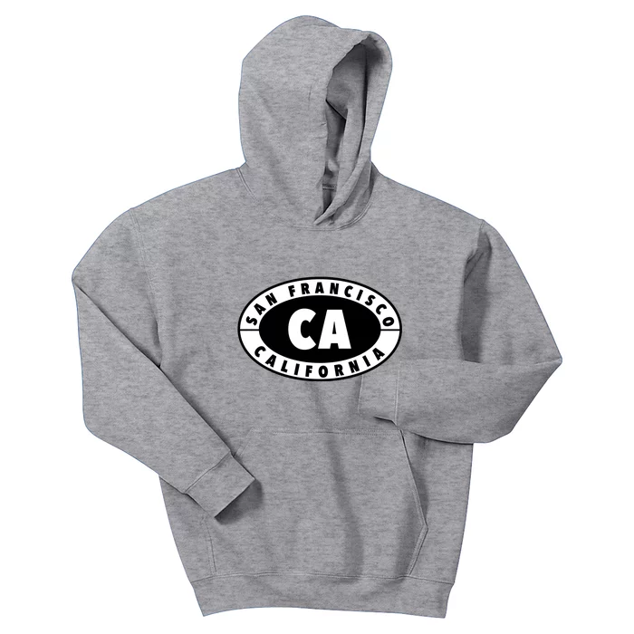 Badge San Francisco California Kids Hoodie