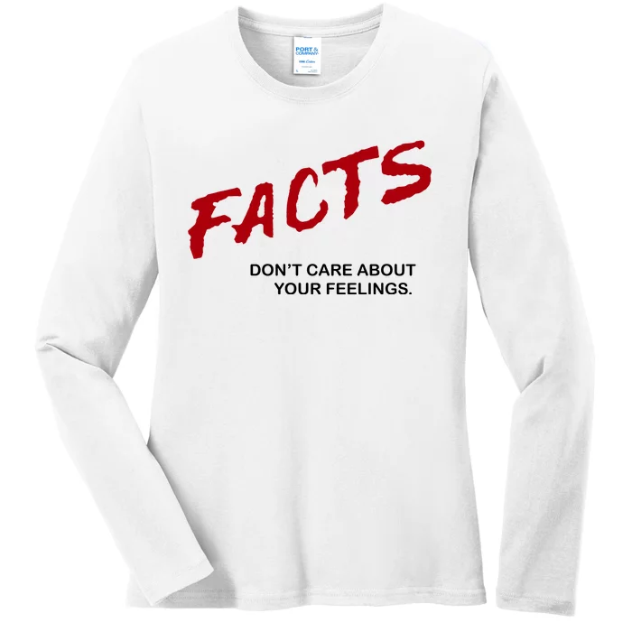 Ben Shapiro Facts Ladies Long Sleeve Shirt