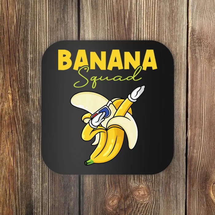 Banana Squad Funny Dabbing Banana Food & Dab Coaster