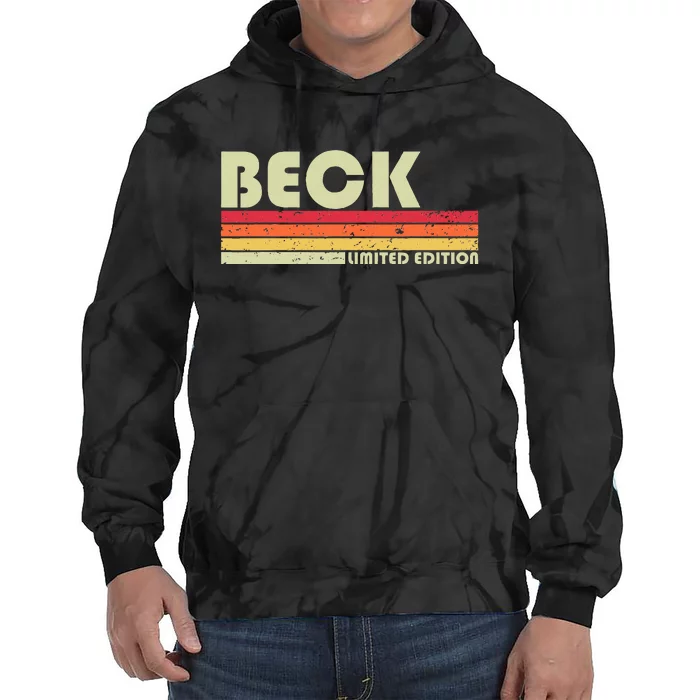 Beck Surname Funny Tie Dye Hoodie