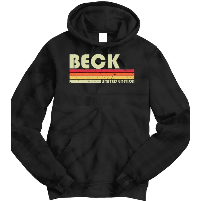 Beck Surname Funny Tie Dye Hoodie