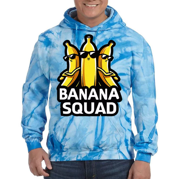 Banana Squad Fruit Banana Lover Team Banana Tie Dye Hoodie