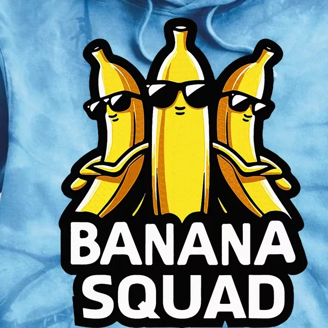 Banana Squad Fruit Banana Lover Team Banana Tie Dye Hoodie