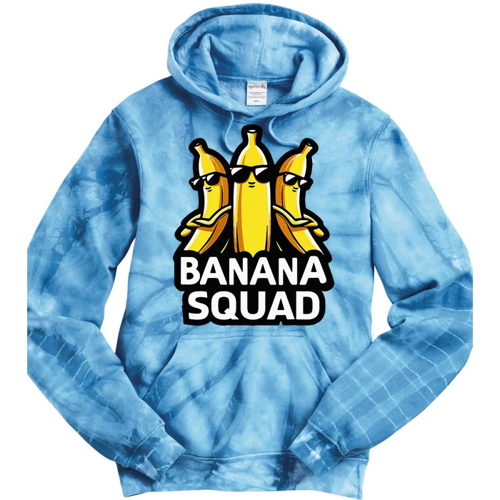 Banana Squad Fruit Banana Lover Team Banana Tie Dye Hoodie