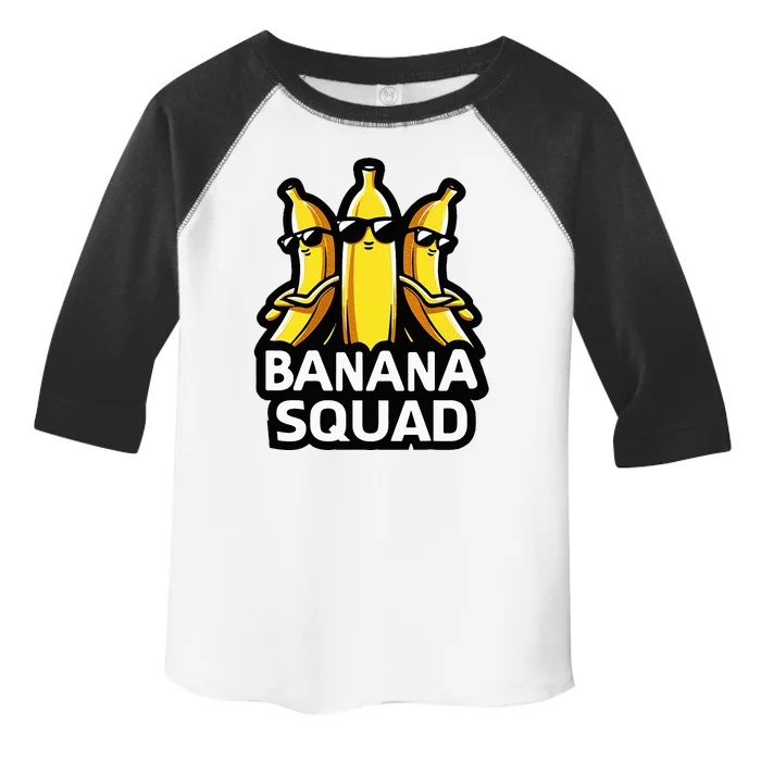 Banana Squad Fruit Banana Lover Team Banana Toddler Fine Jersey T-Shirt