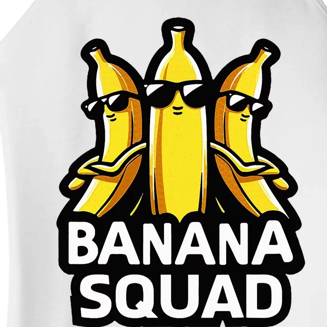 Banana Squad Fruit Banana Lover Team Banana Women’s Perfect Tri Rocker Tank