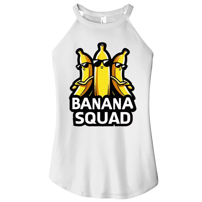 Banana Squad Fruit Banana Lover Team Banana Women’s Perfect Tri Rocker Tank