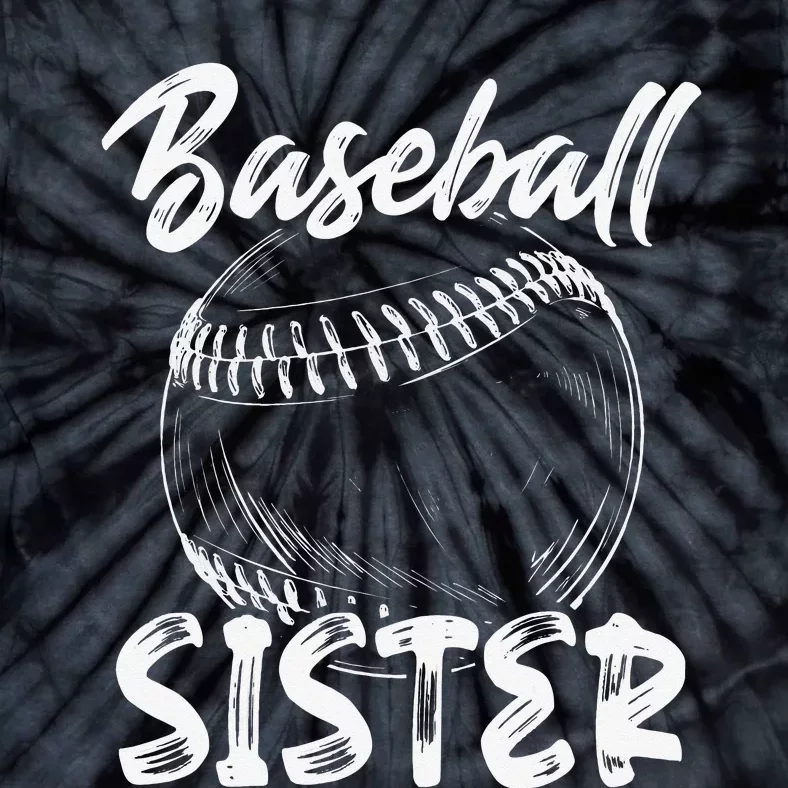 Baseball Sister For  Family Matching Players Team Tie-Dye T-Shirt