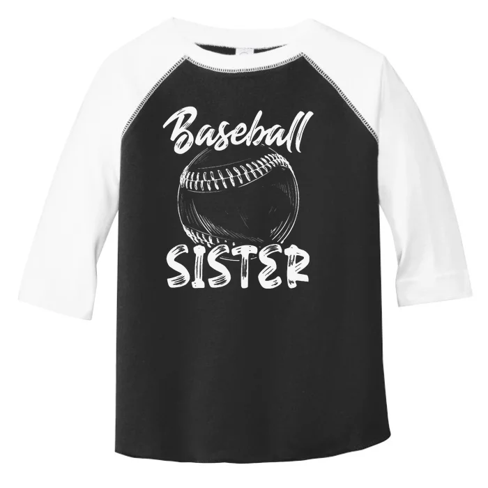 Baseball Sister For  Family Matching Players Team Toddler Fine Jersey T-Shirt