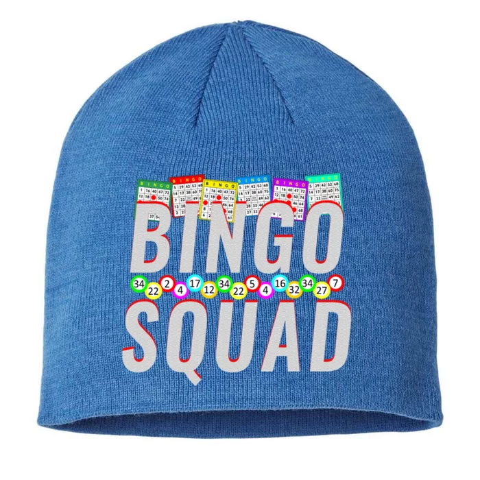 Bingo Squad Funny Bingo Lover Gift Meaningful Gift 8 1/2in Sustainable Knit Beanie