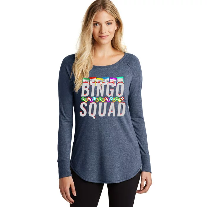 Bingo Squad Funny Bingo Lover Gift Meaningful Gift Women's Perfect Tri Tunic Long Sleeve Shirt