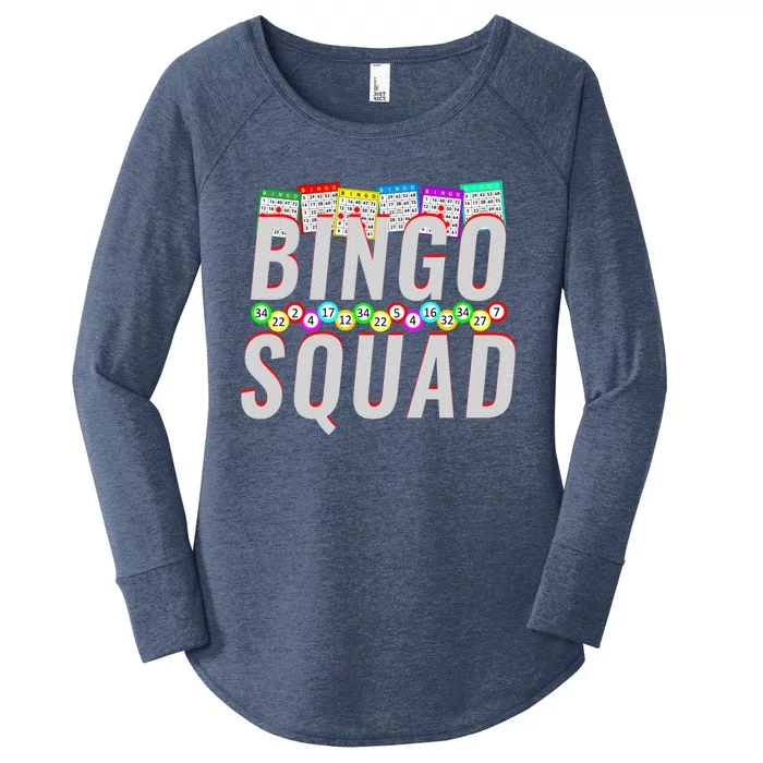 Bingo Squad Funny Bingo Lover Gift Meaningful Gift Women's Perfect Tri Tunic Long Sleeve Shirt