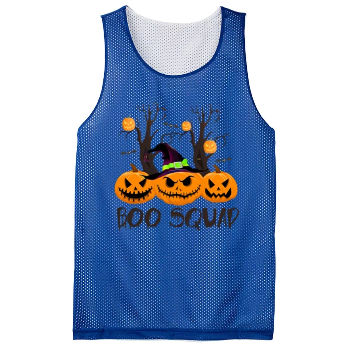 Boo Squad Funny Halloween Cool Gift Mesh Reversible Basketball Jersey Tank