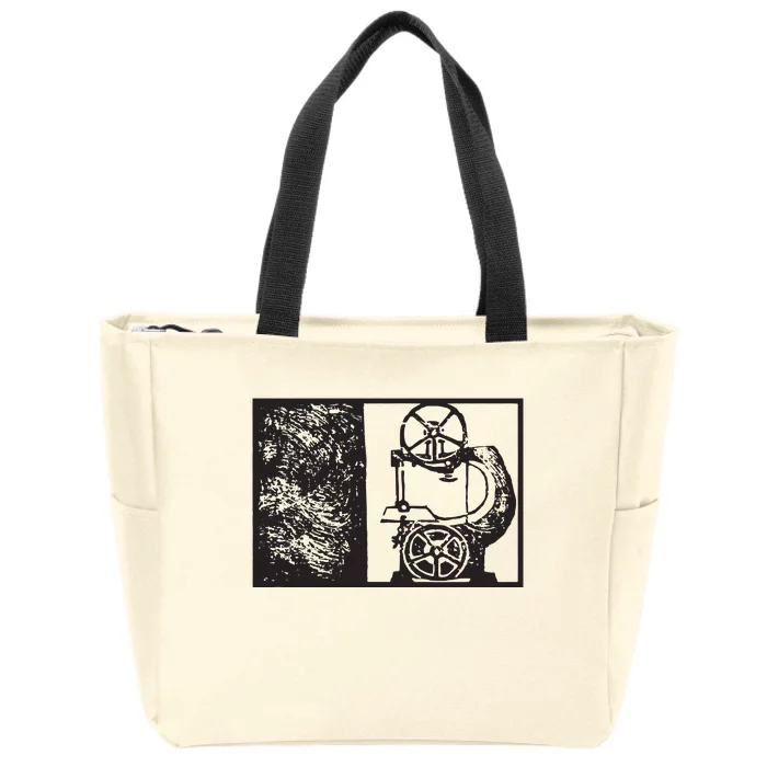 Bandsaw Shirts For Woodworkers And Woodworking Enthusiasts Zip Tote Bag