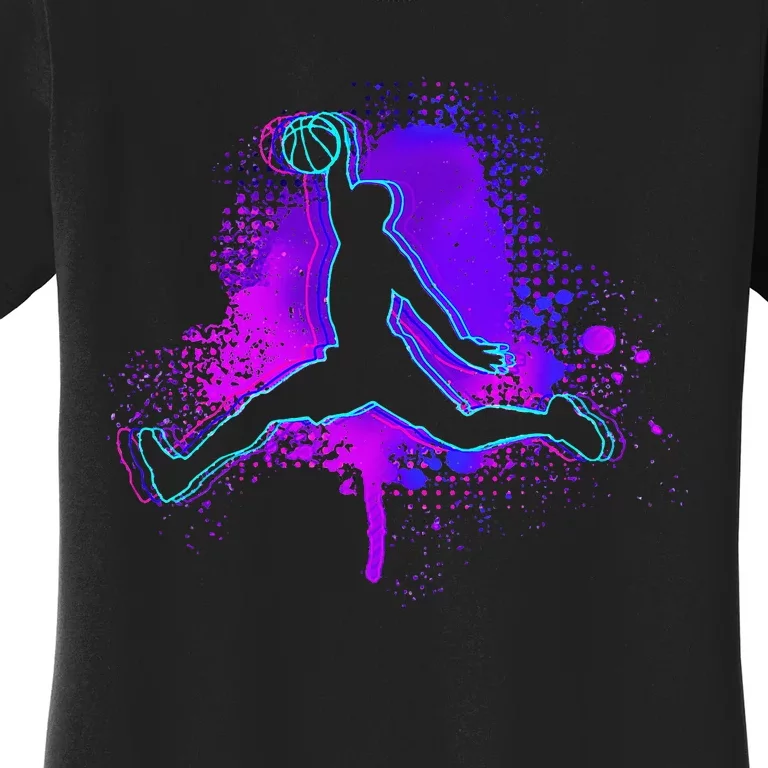 Basketball Sports Fan Player Slam Dunk Women's T-Shirt