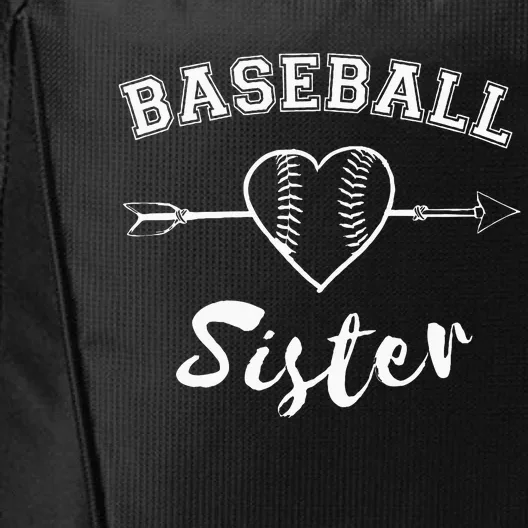 Baseball Sister Family City Backpack