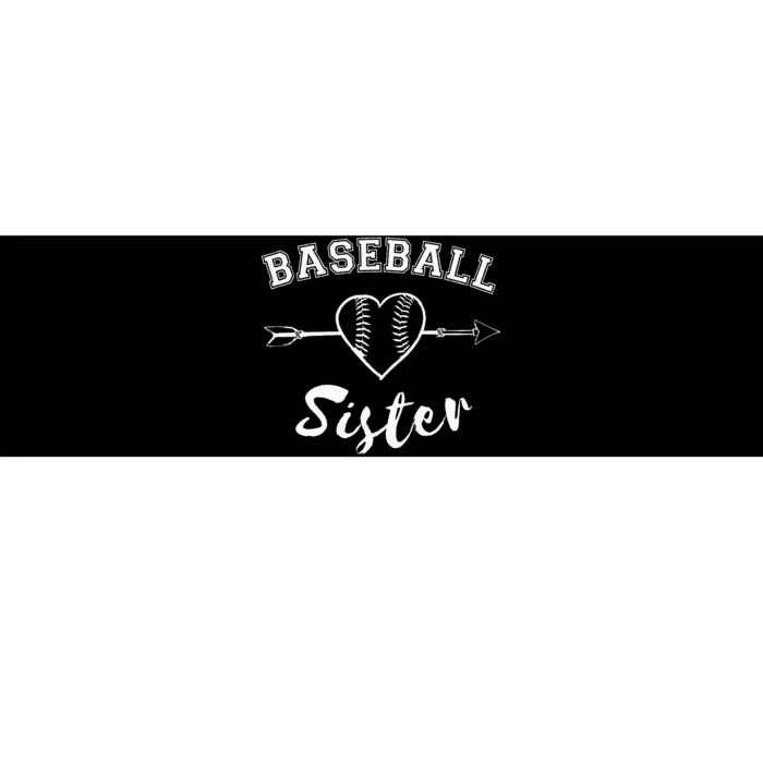 Baseball Sister Family Bumper Sticker