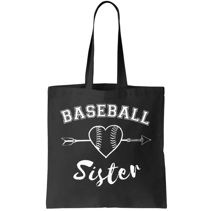 Baseball Sister Family Tote Bag