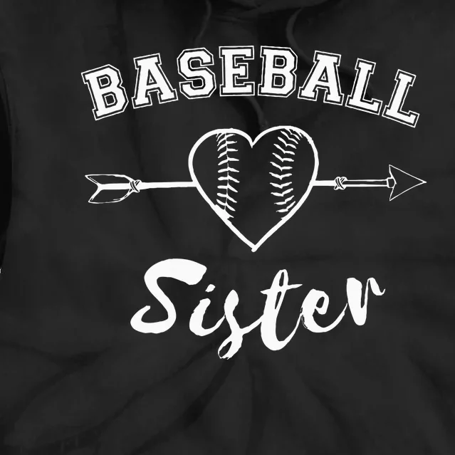 Baseball Sister Family Tie Dye Hoodie