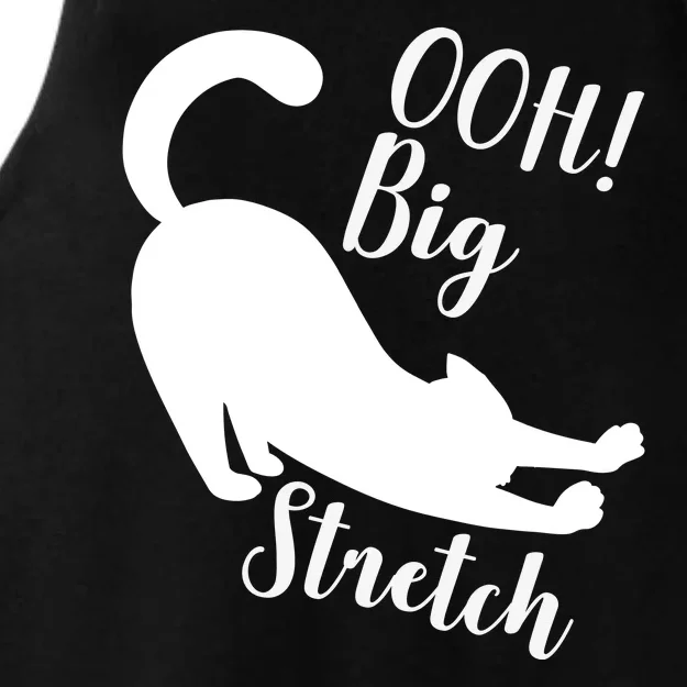 Big Stretch Funny Cat Lover Ladies Tri-Blend Wicking Tank