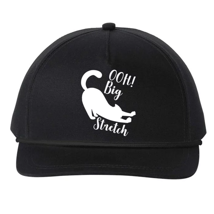 Big Stretch Funny Cat Lover Snapback Five-Panel Rope Hat