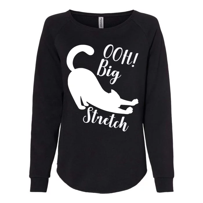 Big Stretch Funny Cat Lover Womens California Wash Sweatshirt