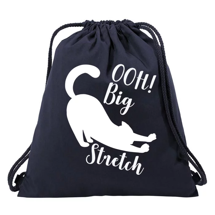 Big Stretch Funny Cat Lover Drawstring Bag