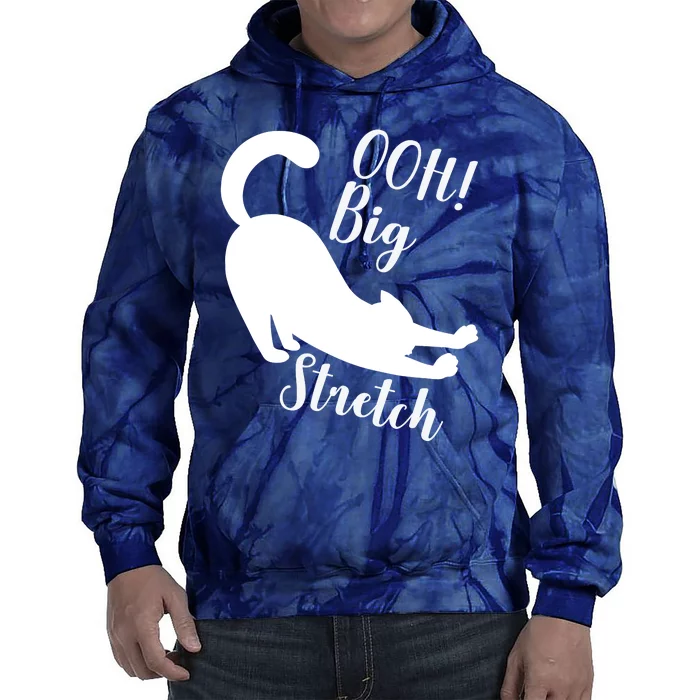 Big Stretch Funny Cat Lover Tie Dye Hoodie