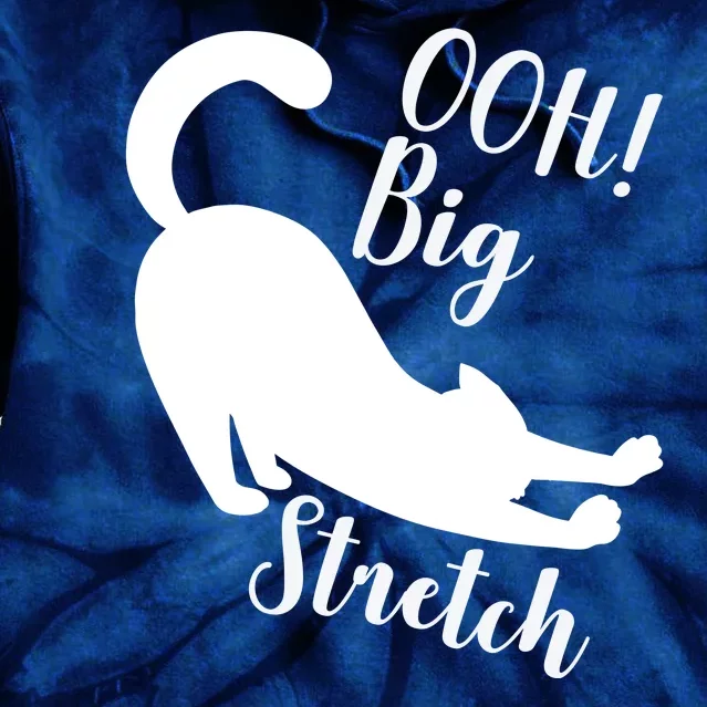 Big Stretch Funny Cat Lover Tie Dye Hoodie