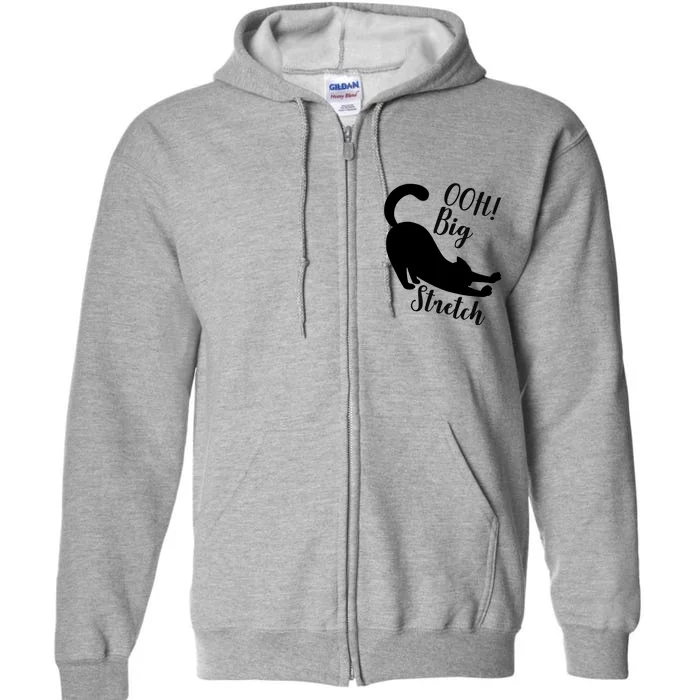 Big Stretch Funny Cat Lover Full Zip Hoodie