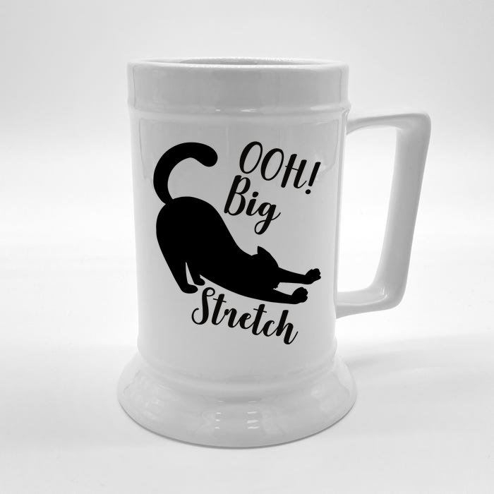 Big Stretch Funny Cat Lover Front & Back Beer Stein