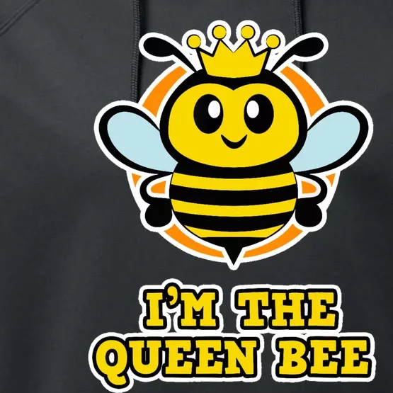 Bee Shirt For Women And Girls I'm The Queen Bee TShirt Performance Fleece Hoodie