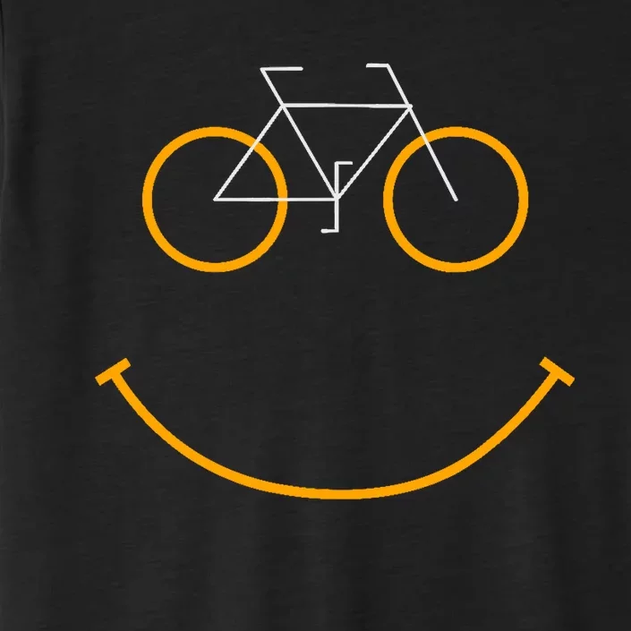 Bike Smiling Face, Funny MTB Cycling ChromaSoft Performance T-Shirt