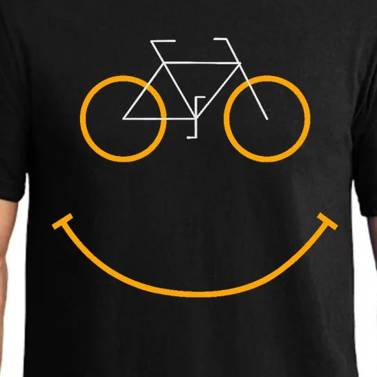 Bike Smiling Face, Funny MTB Cycling Pajama Set