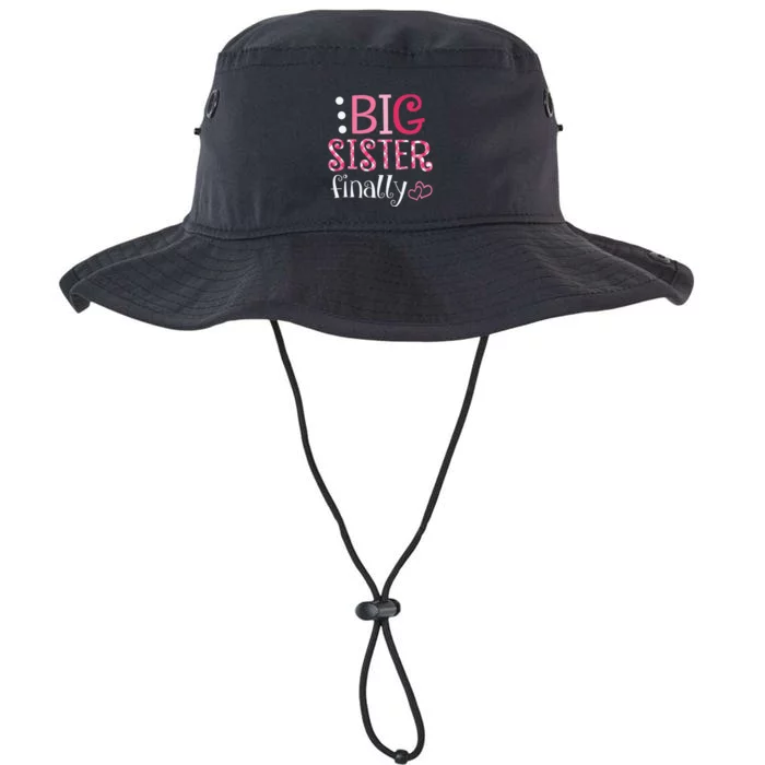 Big Sister Finally Pregnancy Announcement Legacy Cool Fit Booney Bucket Hat