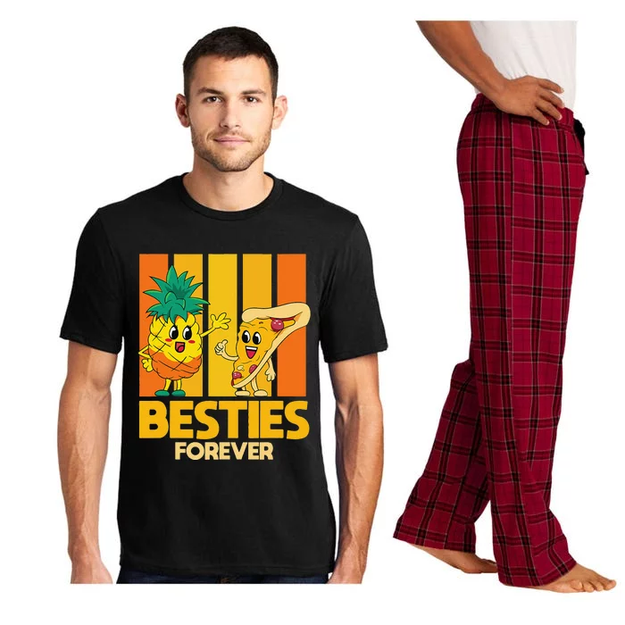 Bestie Squad For Best Friend Pineapple Pizza Pajama Set