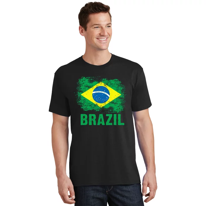 Brazil Soccer Football Brazilian Flag T-Shirt